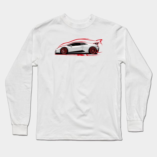 Supercar Long Sleeve T-Shirt by icemanmsc